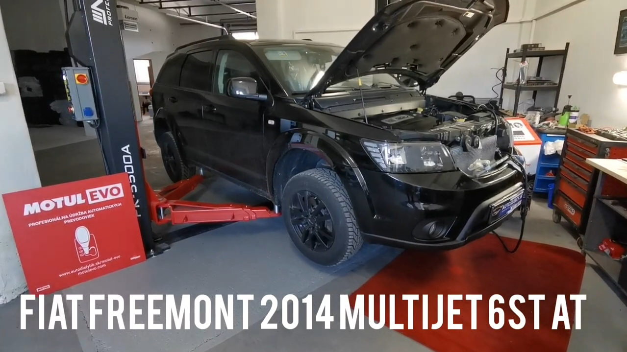 Fiat Freemont 2.0 Multijet 6st automat 62TE (Dodge Journey) 2014 výmena oleja s preplachom