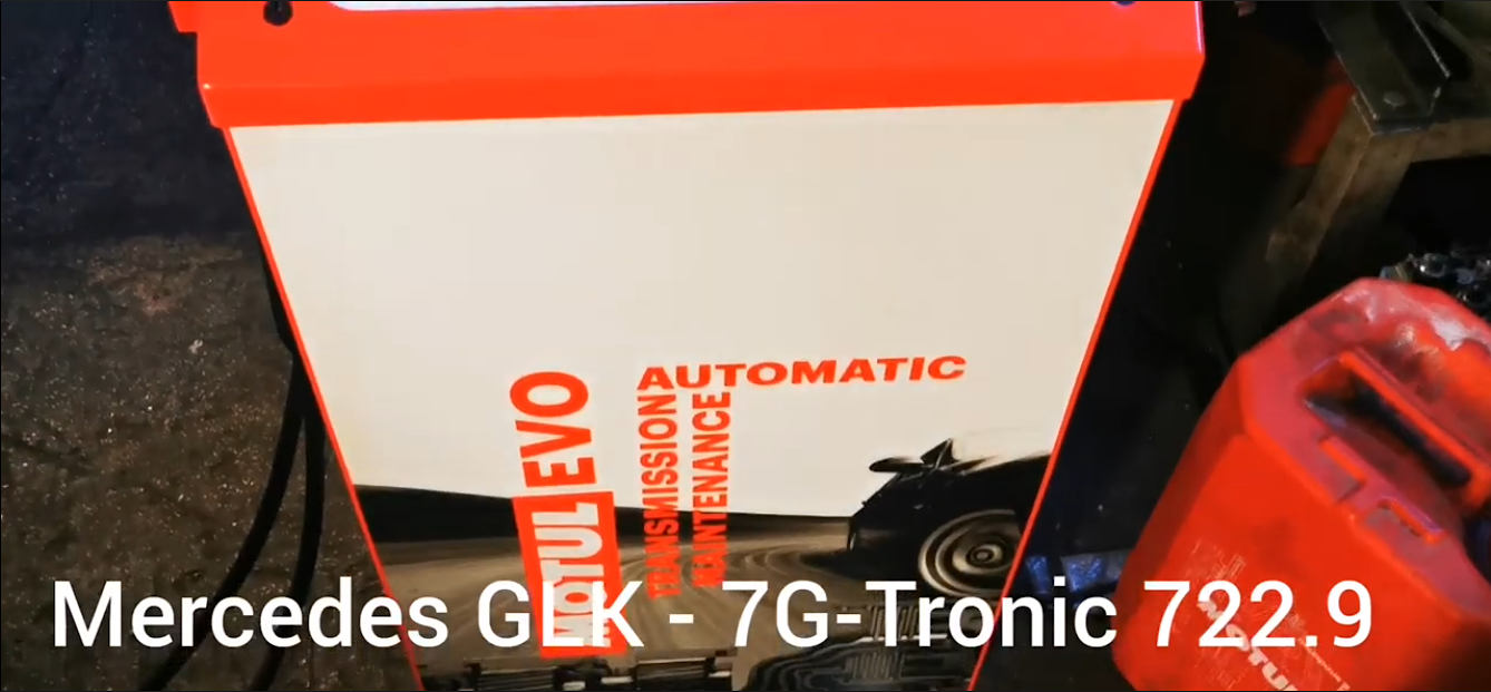 Výmena prevodového oleja preplachom Mercedes GLK 7G-Tronic 722.9