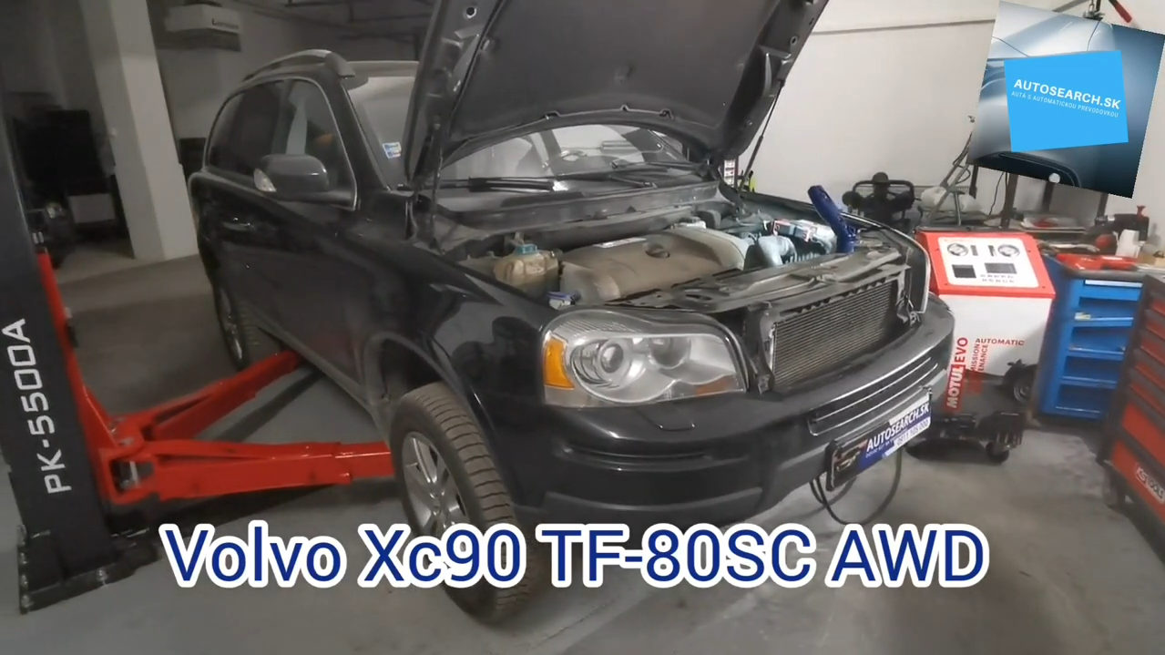 Volvo XC90 3.2 AWD výmena oleja s preplachom prevodovky TF-80SC AWD
