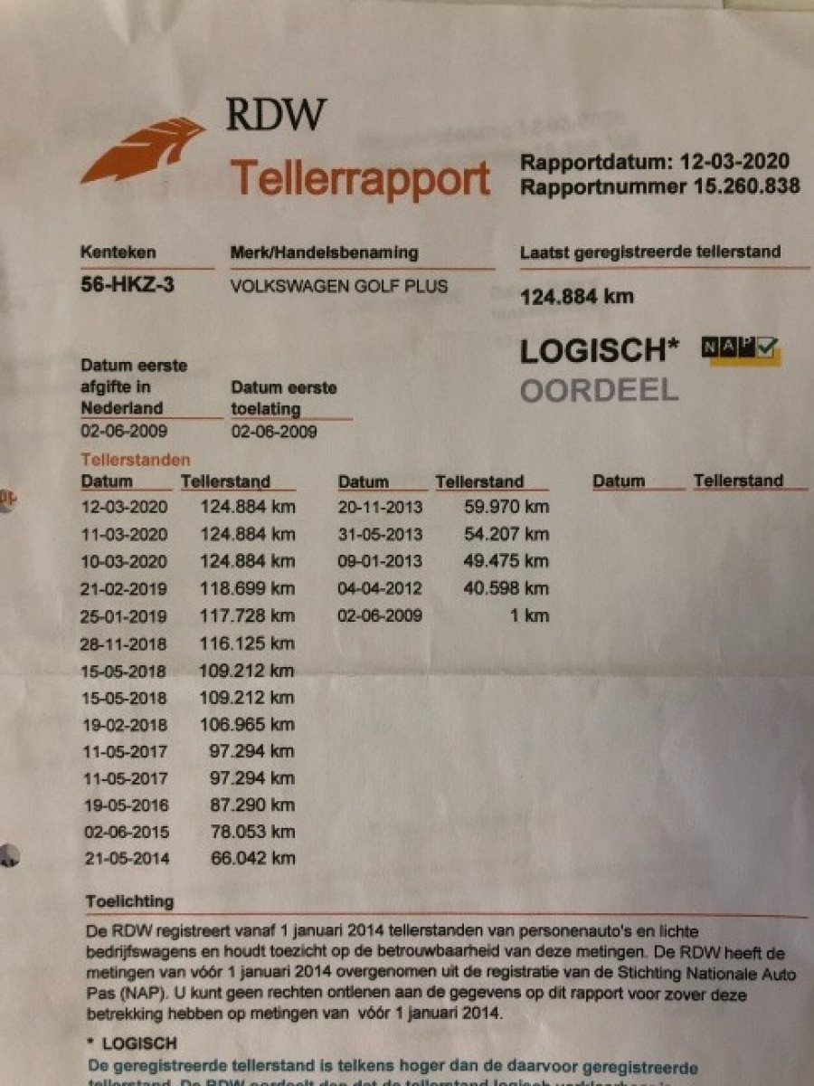 Volkswagen Golf Plus 1.9TDI DSG Trendline 2009