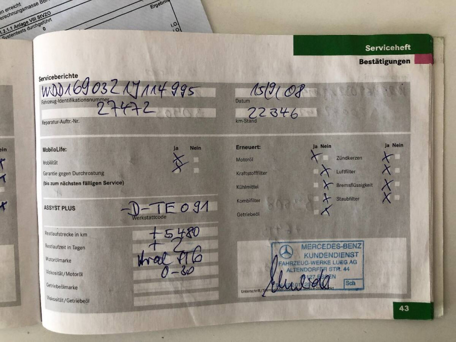 Mercedes Benz A 170 Automat •ELEGANCE• 2005 → parkovacie senzory