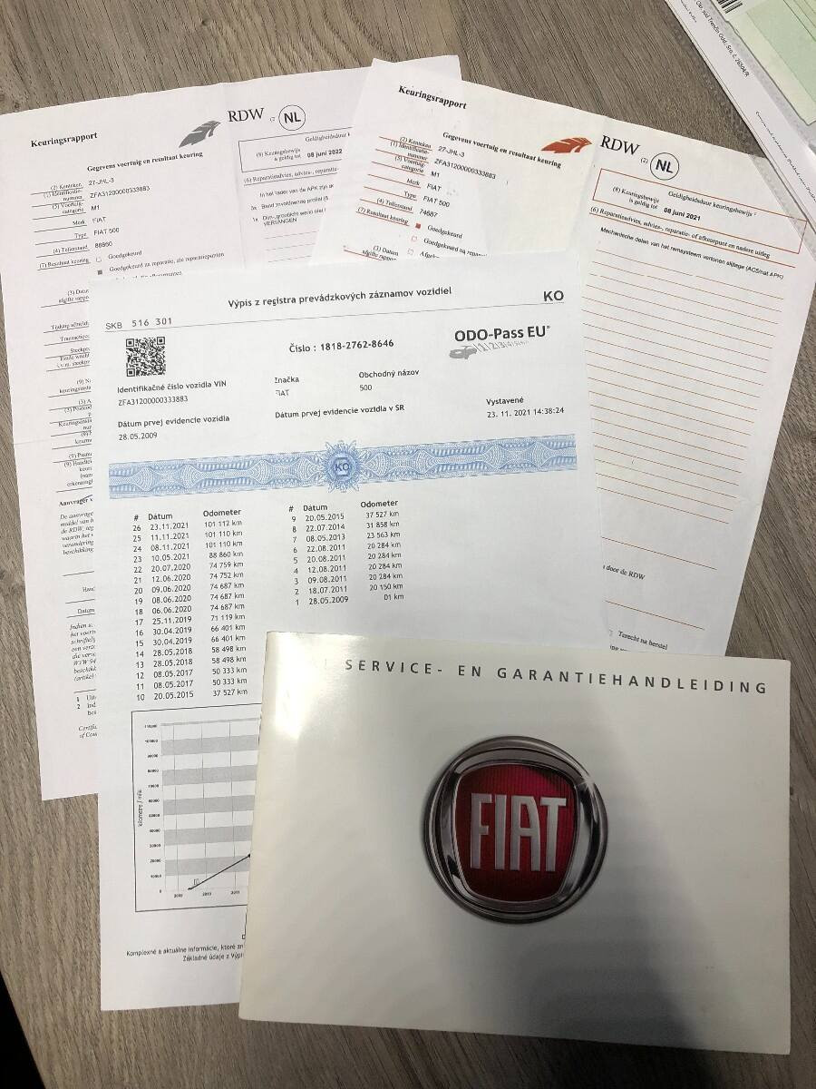 Fiat 500 1.2 Automat SPORT 2009 Panoráma