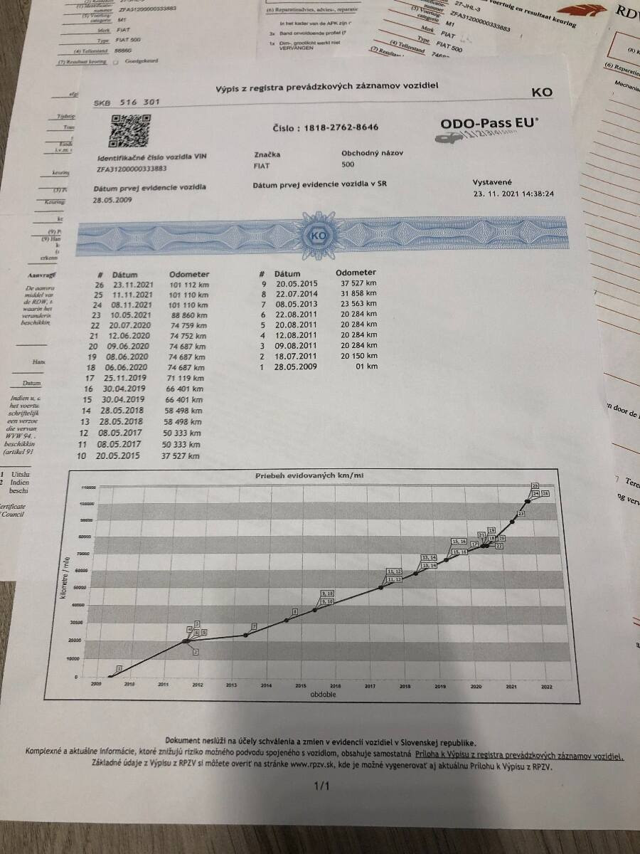 Fiat 500 1.2 Automat SPORT 2009 Panoráma